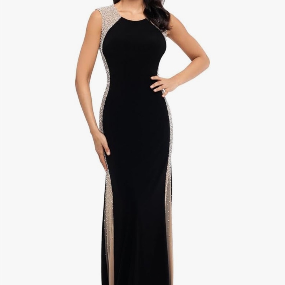 Elegant Black Beaded Maxi Dress🖤